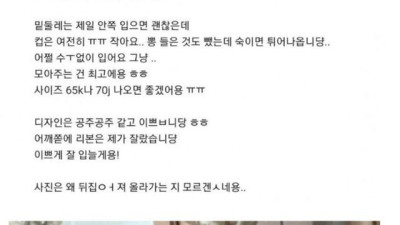 C컵이상 속옷 사진 리뷰